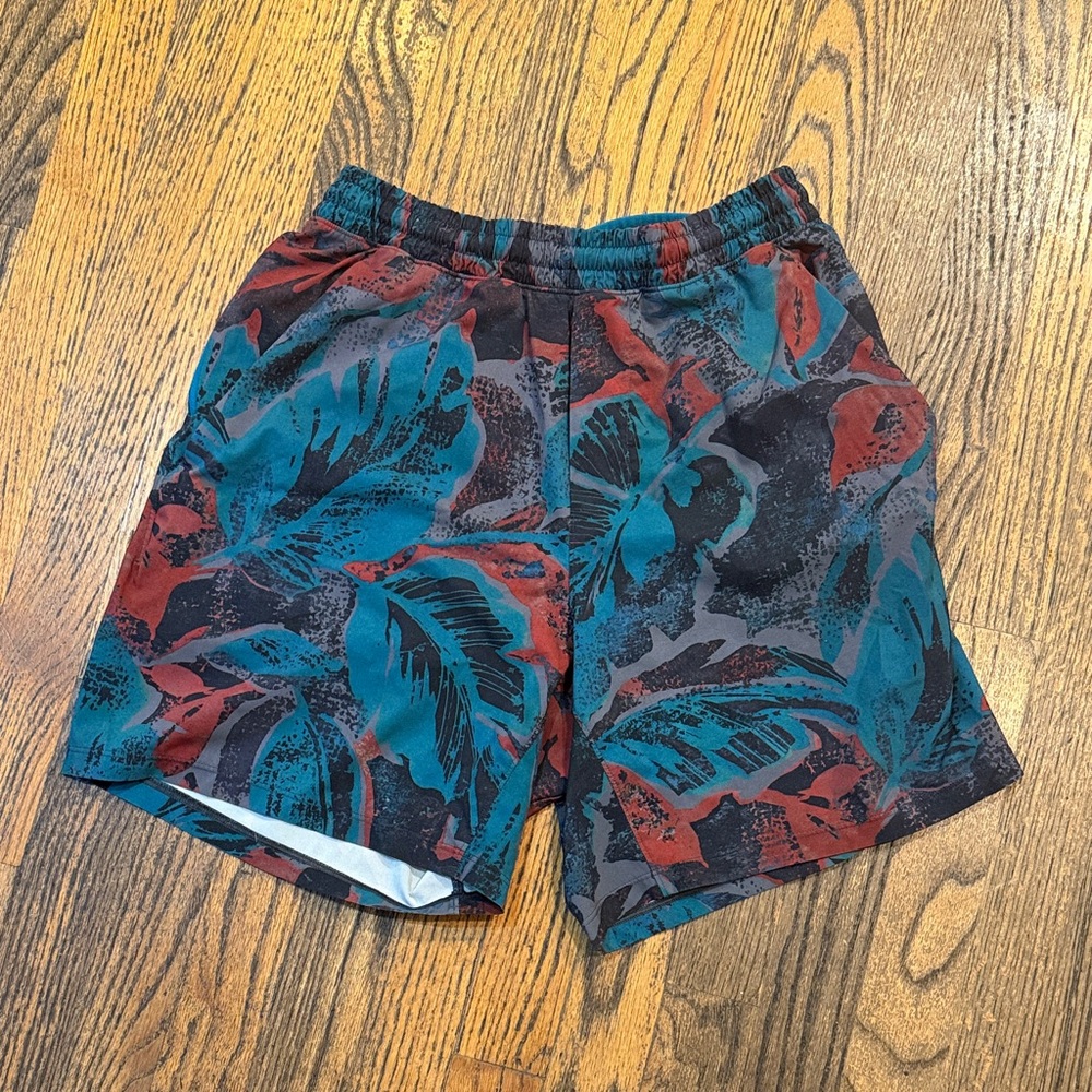 lululemon athletica Red and Blue Athletic Shorts- men’s M